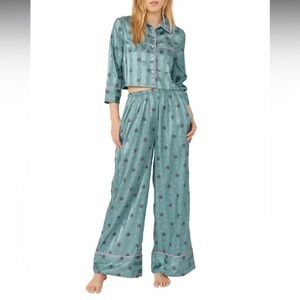 Free People Pajama Party Print Pajamas